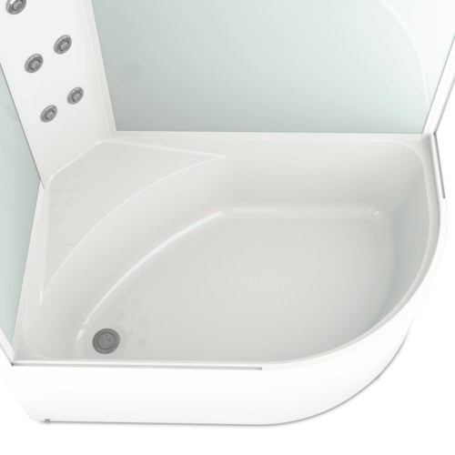 Купить душевая кабина domani spa delight high 120*80  l вп тс электрикой в Иваново магазин сантехники Суперстрой