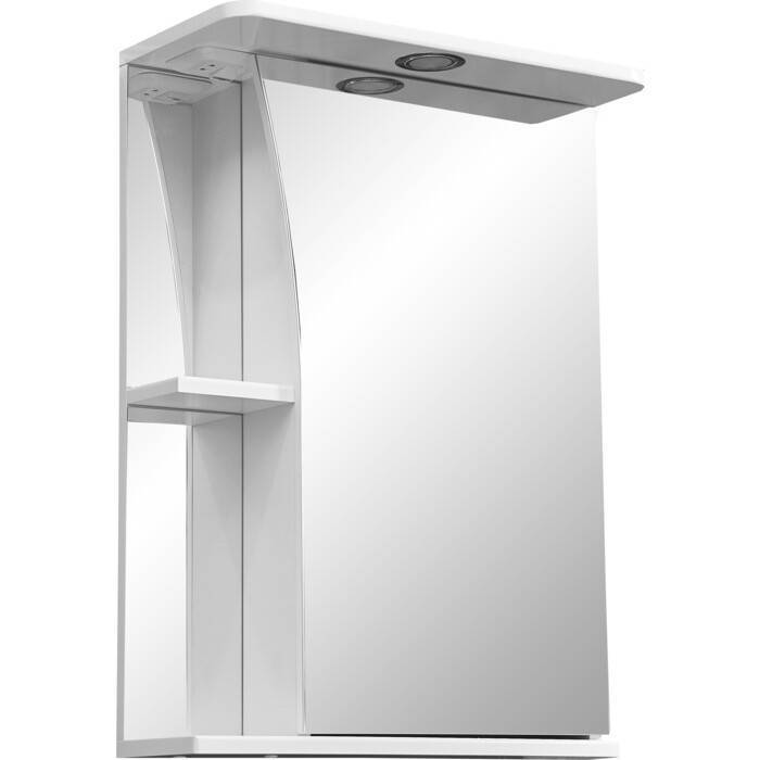 Купить зеркало-шкаф винчи-50/с белый правое,stella polar. в Иваново магазин сантехники Суперстрой