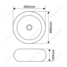 Купить раковина mln-7031a, melana. в Иваново магазин сантехники Суперстрой