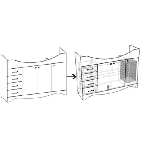 Купить тумба классика-120 корзина+раковина классик 120,corozo. в Иваново магазин сантехники Суперстрой