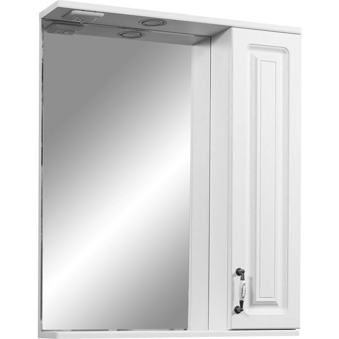 Купить зеркало-шкаф кармела-65/с ольха бел,stella polar. в Иваново магазин сантехники Суперстрой