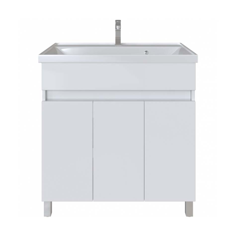 Купить тумба квадро 80, б/ящ, белый, sanstar в Иваново магазин сантехники Суперстрой