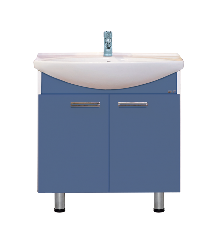Купить тумба джулия - 85 синий металик, misty. в Иваново магазин сантехники Суперстрой