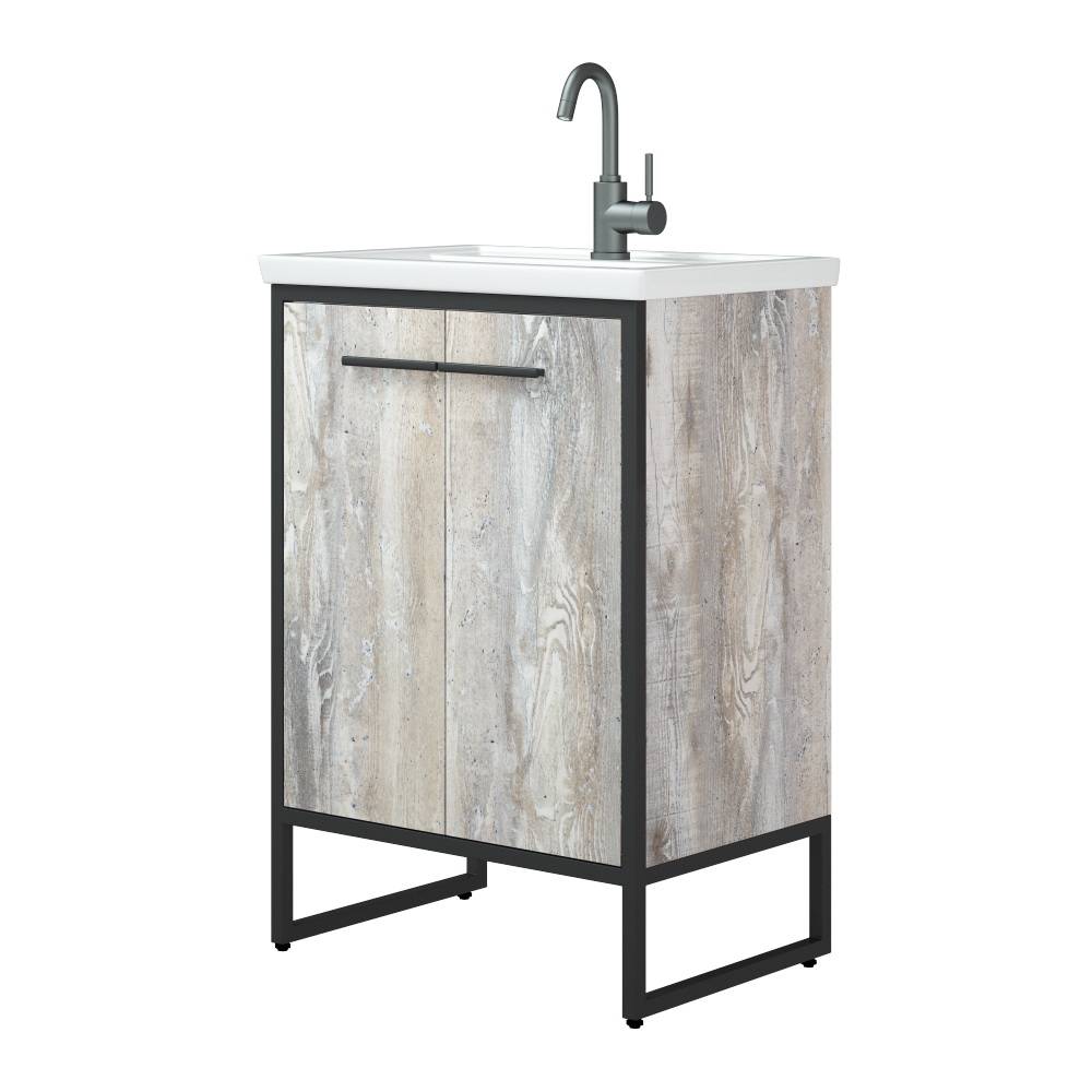 Купить тумба айрон-60 черный/антик+рак.фостер 60, corozo. в Иваново магазин сантехники Суперстрой