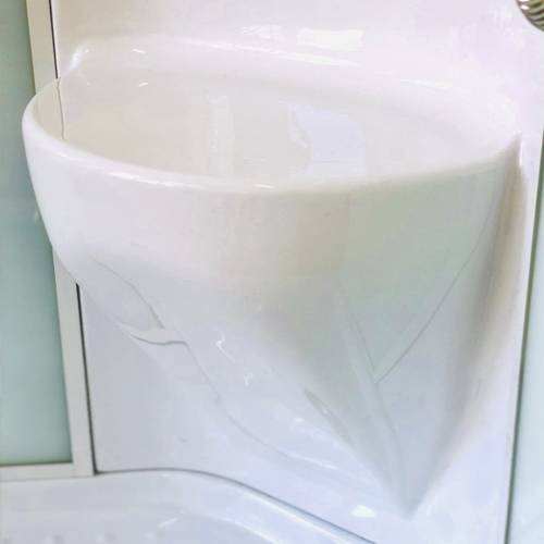 Купить душевая кабина royal bath rb 100hk7-wt-ch,100*100*217,нп пс,белая задняя стенка, гидромассаж в Иваново магазин сантехники Суперстрой