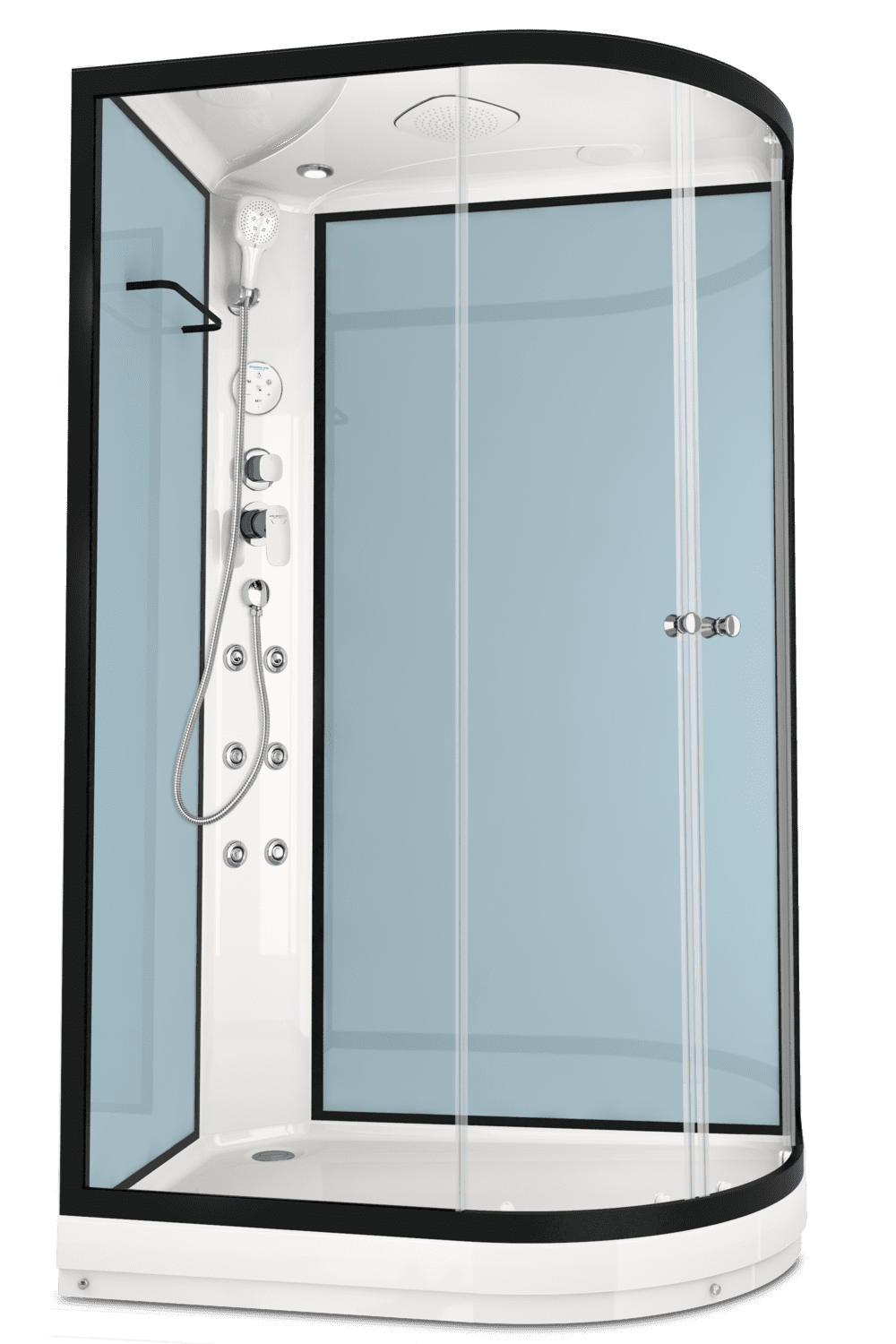 Купить душевая кабина domani spa delight128 120*80 r нп пс-dusty blue в Иваново магазин сантехники Суперстрой