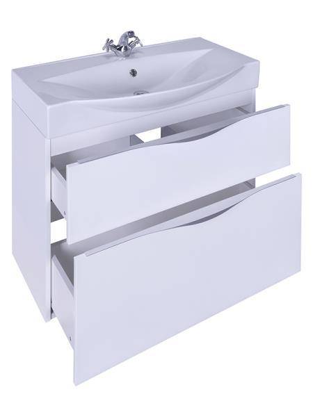 Купить тумба муза - 85 подвесная + умывальник, sanstar в Иваново магазин сантехники Суперстрой