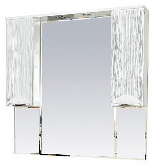 Купить зеркало-шкаф лорд-105 белая пленка, misty. в Иваново магазин сантехники Суперстрой