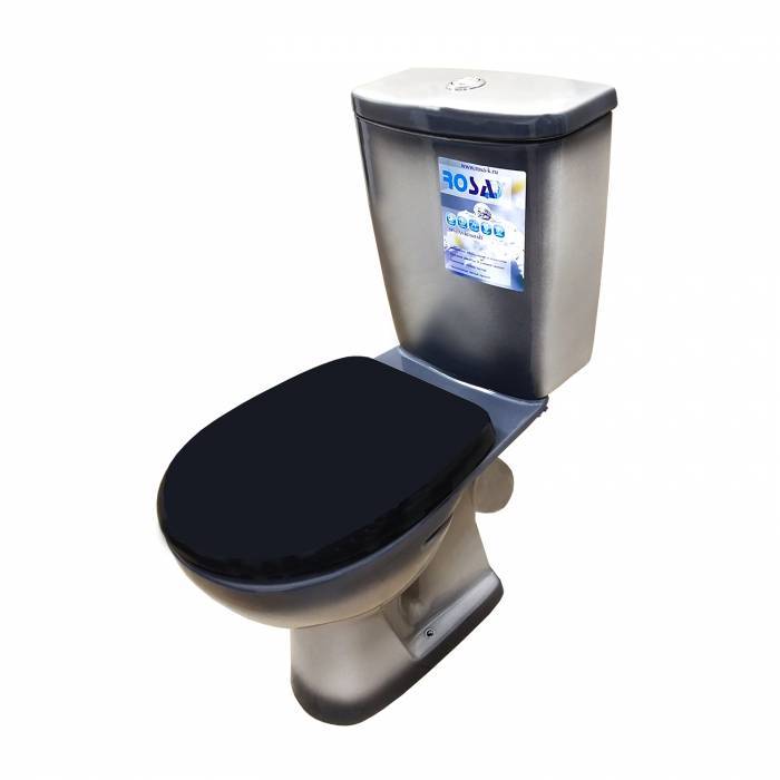 Купить компакт-унитаз уют, черный, 2-реж арм, косой выпуск, киров. в Иваново магазин сантехники Суперстрой