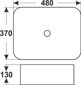Купить раковина 7050h (2074),  melana. в Иваново магазин сантехники Суперстрой