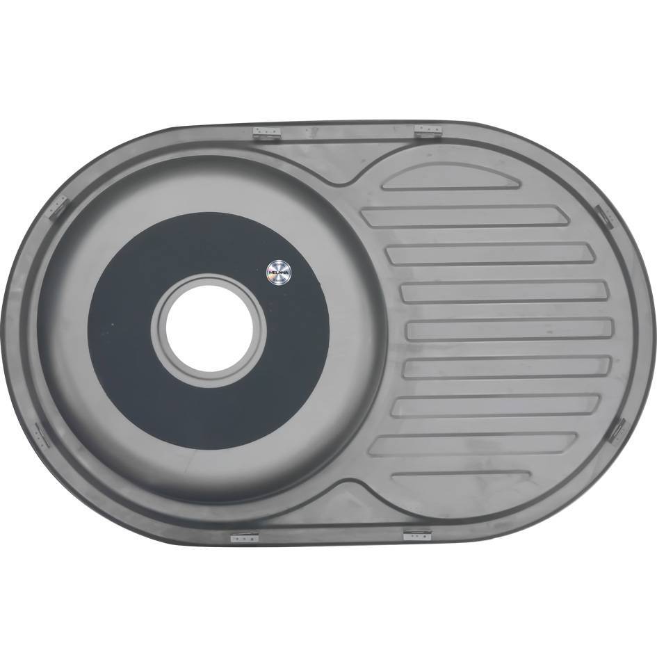 Купить мойка врезная 77*50 (0,8мм) универсальная, melana. в Иваново магазин сантехники Суперстрой