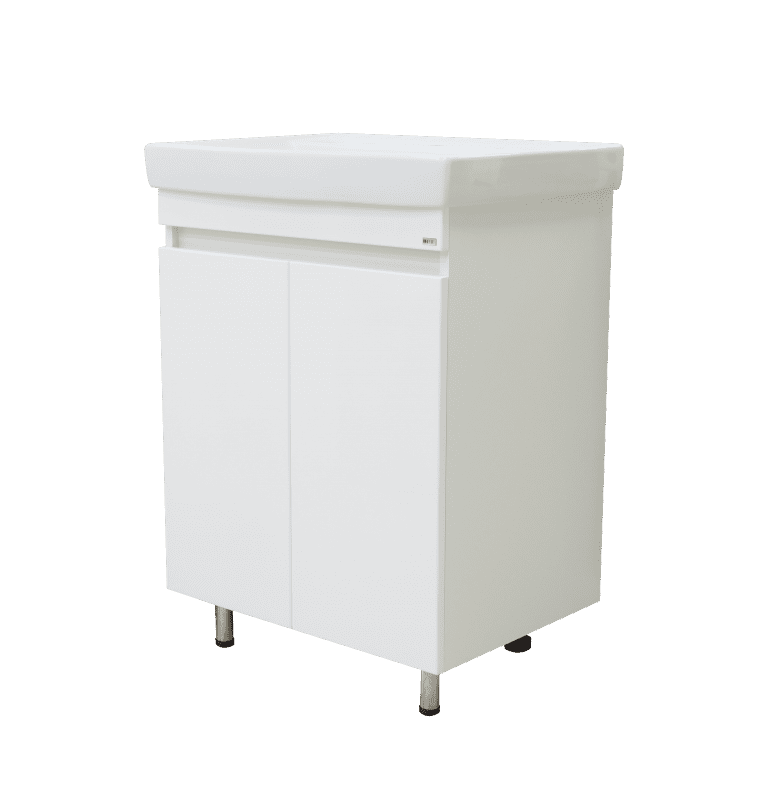 Купить тумба енисей-50 прямая белая + раковина, misty. в Иваново магазин сантехники Суперстрой