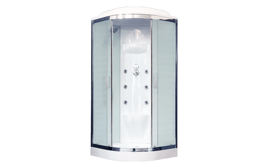 Купить душевая кабина royal bath rb 90hk7-wc-ch,90*90*217,нп мс,белая задняя стенка, гидромассаж в Иваново магазин сантехники Суперстрой
