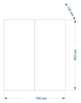Купить зеркало-шкаф лада-70 без света, мисти. в Иваново магазин сантехники Суперстрой