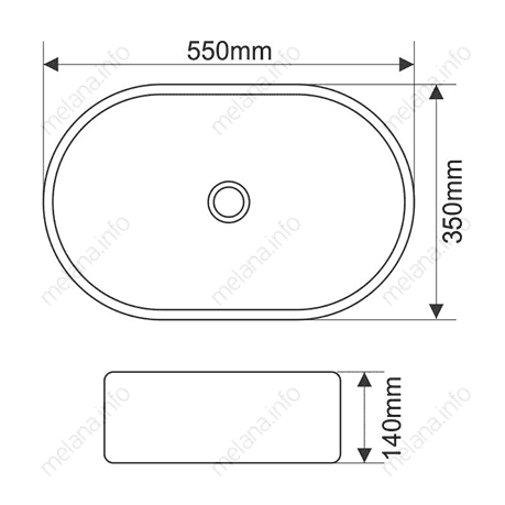 Купить раковина mln 852, melana . в Иваново магазин сантехники Суперстрой