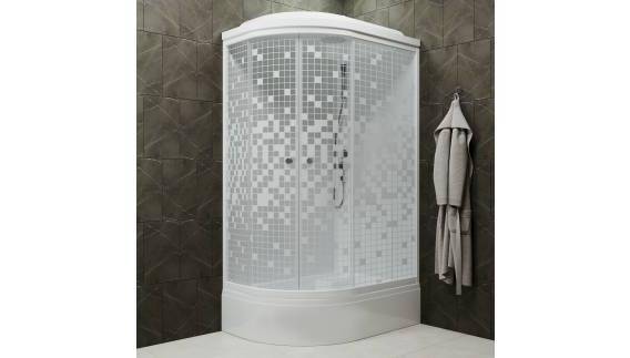 Купить душевая кабина коралл в 120*80 правая, мозайка ,triton. в Иваново магазин сантехники Суперстрой