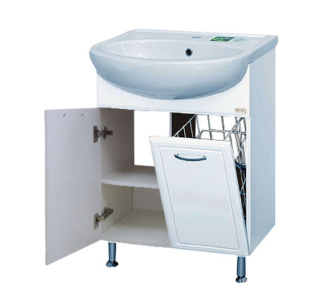 Купить тумба гретта - 60 прямая + б/к , misty. в Иваново магазин сантехники Суперстрой