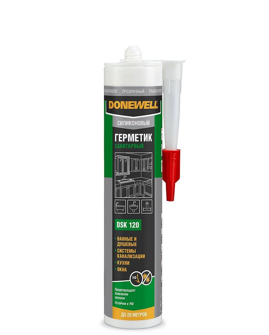 Купить герметик dssil260s-0 силиконовый санитарный прозрачный 260 мл, donewell . в Иваново магазин сантехники Суперстрой