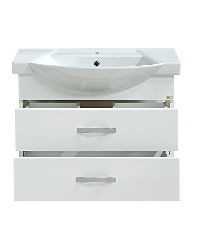 Купить тумба монро-75 подвесная 2 ящ.+раковина, мисти. в Иваново магазин сантехники Суперстрой