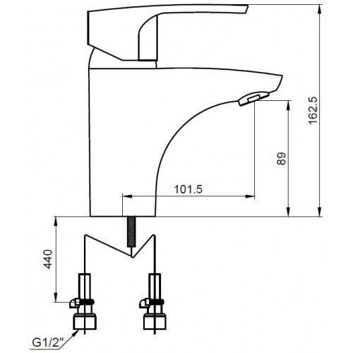 Купить смеситель luxor 32011  тюльпан ф40, kaiser в Иваново магазин сантехники Суперстрой