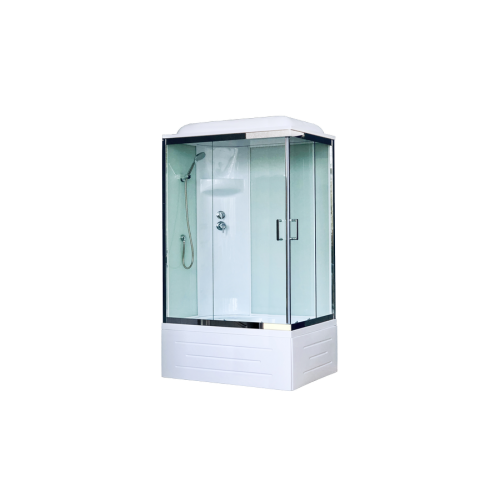 Купить душевая кабина royal rb 8120bp6-wt-ch(120*80)l,вп пс,белая задняя стенка в Иваново магазин сантехники Суперстрой