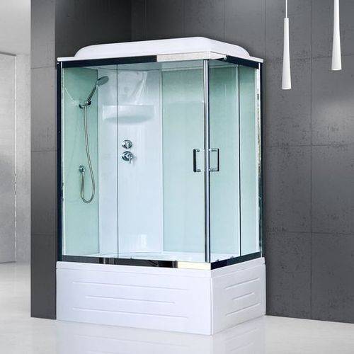 Купить душевая кабина royal rb 8120bp6-wt-ch(120*80)l,вп пс,белая задняя стенка в Иваново магазин сантехники Суперстрой