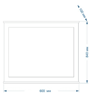 Купить зеркало марта-60 голубое матовое, misty. в Иваново магазин сантехники Суперстрой