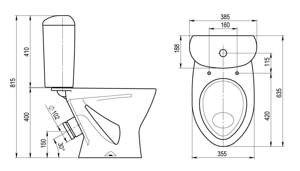 Купить компакт-унитаз версия салатовый, santari. в Иваново магазин сантехники Суперстрой