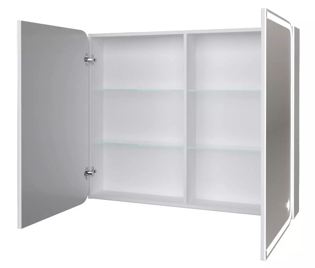 Купить зеркало-шкаф анда 90*80/с,правое,сенсор new, stella polar. в Иваново магазин сантехники Суперстрой