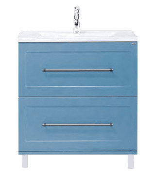 Купить тумба марта-60 голубая матовая + раковина ,misty. в Иваново магазин сантехники Суперстрой