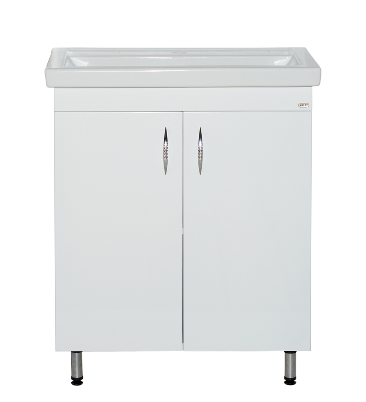 Купить тумба фостер-70 напольная 2 ящ.+ раковина kirovit, misty. в Иваново магазин сантехники Суперстрой