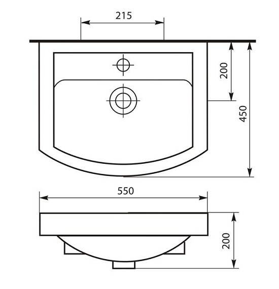 Купить раковина домино-ока без отверстия, roca. в Иваново магазин сантехники Суперстрой