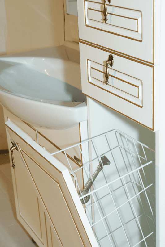 Купить тумба париж-75 прямая белая патина + раковина drej лагуна, misty. в Иваново магазин сантехники Суперстрой