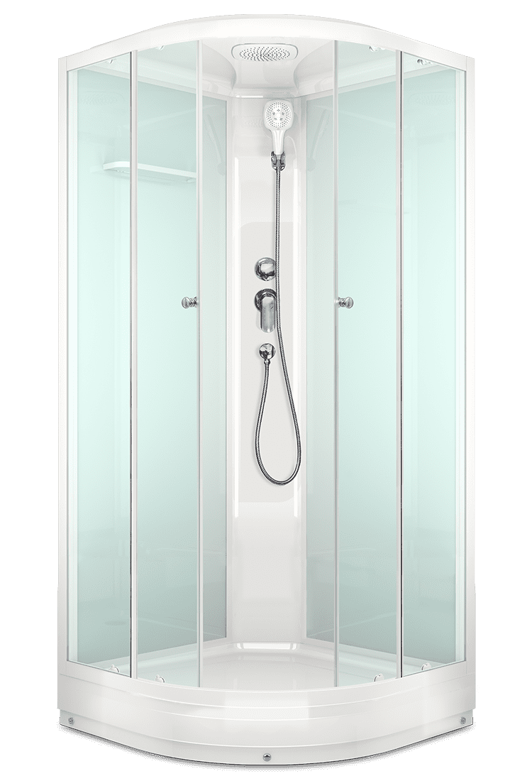 Купить душевая кабина domani spa delight 110, 100*100 нп пс-белая задняя стенка в Иваново магазин сантехники Суперстрой
