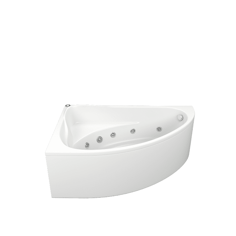 Купить ванна акриловая милан 1700*1100 левая c гидромассажем, bas. в Иваново магазин сантехники Суперстрой