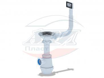 Купить сифон  а 0145s большой выпуск 3 1/2, ани. в Иваново магазин сантехники Суперстрой