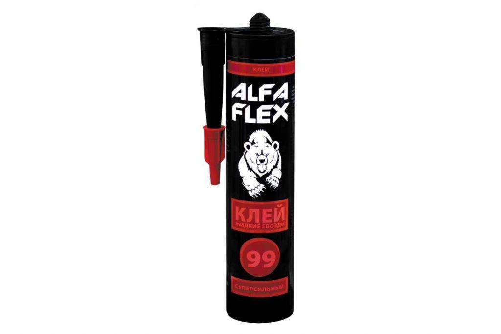 Купить клей жидкие гвозди 99, 280 мл бежевый, alfa flex . в Иваново магазин сантехники Суперстрой