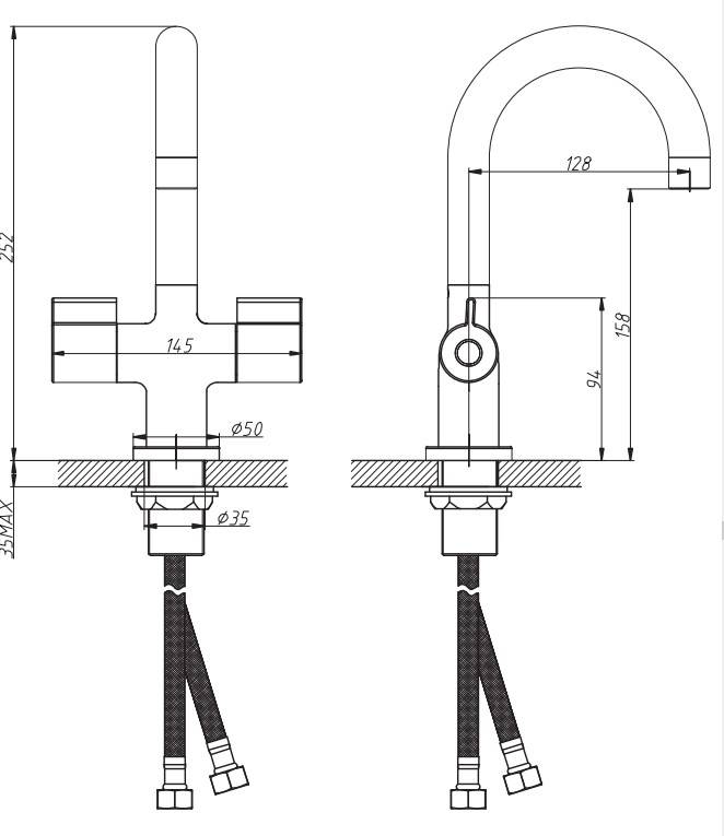 Купить смеситель  для раковины duo du26, esco. в Иваново магазин сантехники Суперстрой