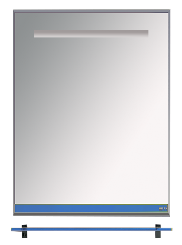 Купить зеркало джулия - 60 с полочкой 12 мм синее,misty. в Иваново магазин сантехники Суперстрой