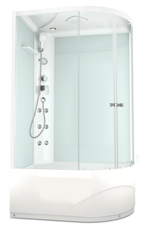 Купить душевая кабина  domani spa delight high 120*80  l вп пс электрикой в Иваново магазин сантехники Суперстрой