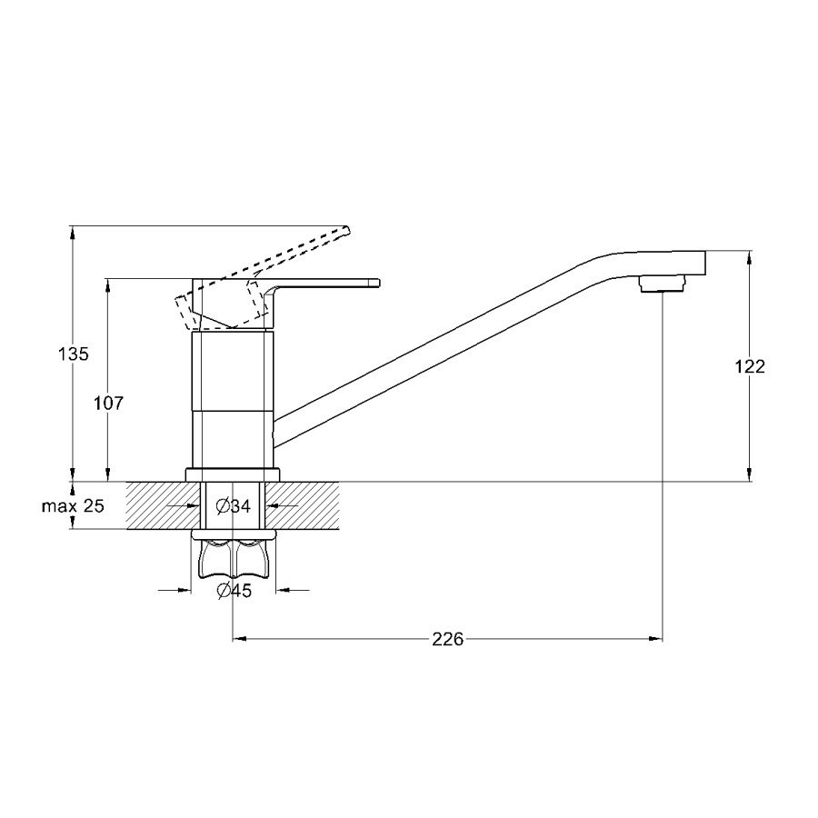 Купить смеситель для раковины gor4-a058, g-lauf. в Иваново магазин сантехники Суперстрой