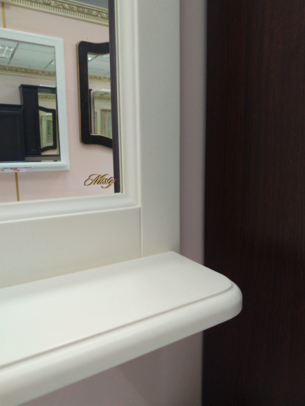 Купить зеркало в раме лувр  - 85, слоновая кость, misty. в Иваново магазин сантехники Суперстрой