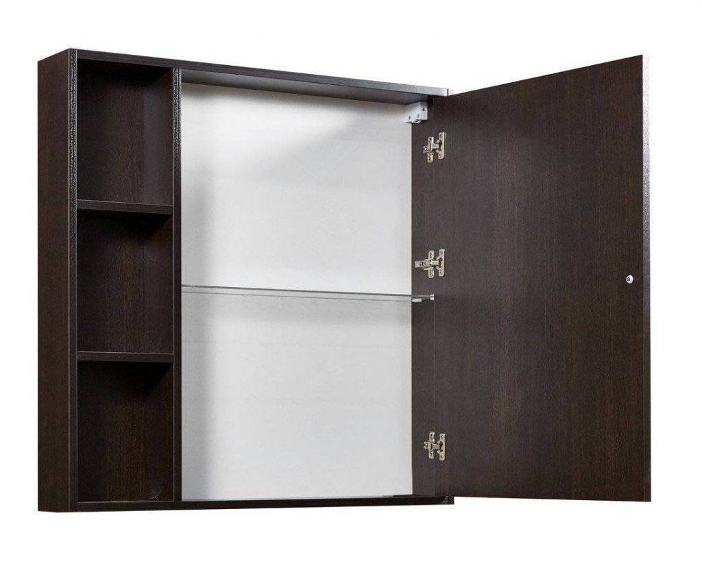 Купить зеркало-шкаф монтоне-80 венге,stella polar. в Иваново магазин сантехники Суперстрой