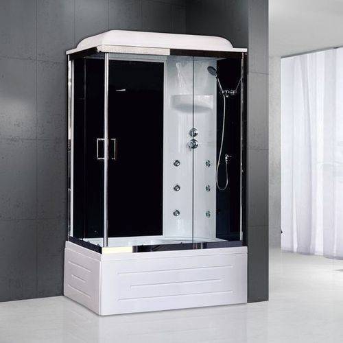 Купить душевая кабина royal rb 8100bp3-bt-ch(100*80)r,вп пс,черная задняя стенка в Иваново магазин сантехники Суперстрой