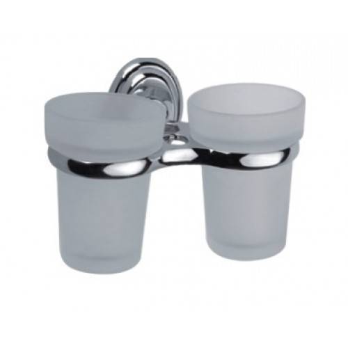 Купить держатель 2 стаканов  нв1508, haiba. в Иваново магазин сантехники Суперстрой