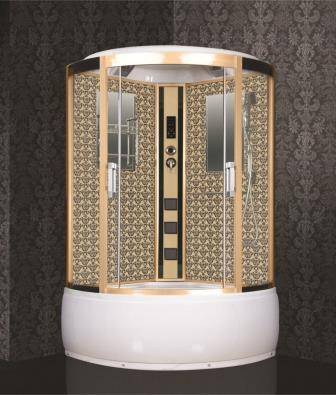Купить душевая кабина 120*120 ng-7744g, вп,г/m,золото,niagara. в Иваново магазин сантехники Суперстрой