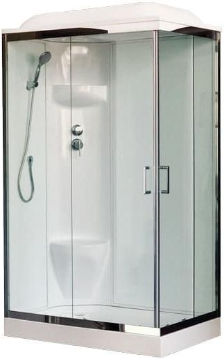 Купить душевая кабина royal rb 8120hp6-wt-ch,l нп,пс,белая задняя стенка в Иваново магазин сантехники Суперстрой