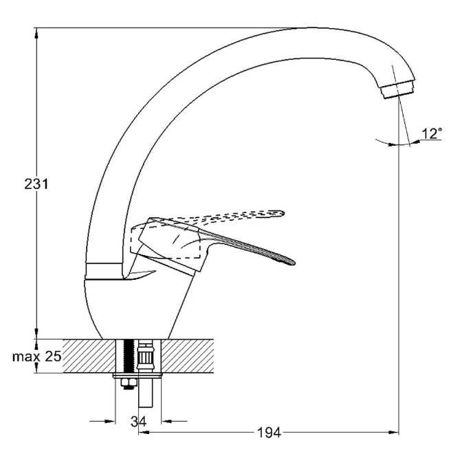 Купить смеситель для кухни klo4-a169, g-lauf. в Иваново магазин сантехники Суперстрой