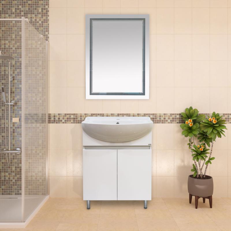 Купить тумба амур-70 прямая + раковина амур-70, misty. в Иваново магазин сантехники Суперстрой