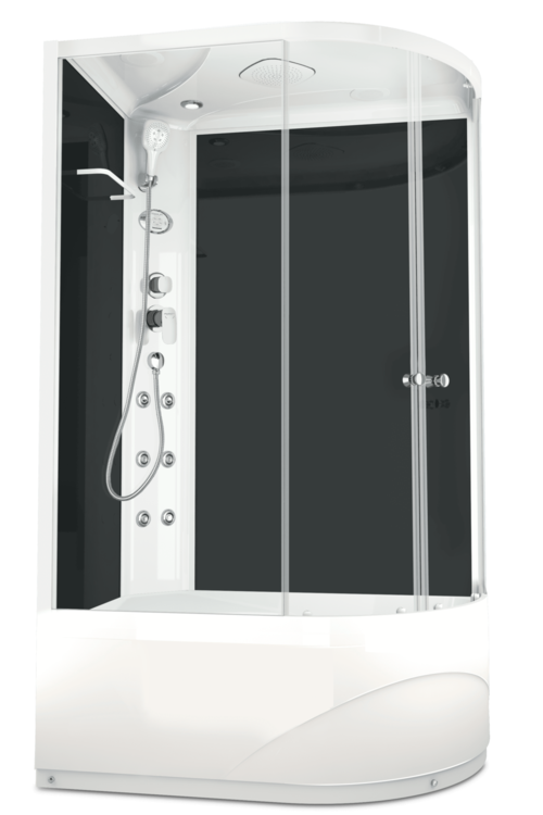 Купить душевая кабина  domani spa delight high 120*80  l вп пс электрикой в Иваново магазин сантехники Суперстрой